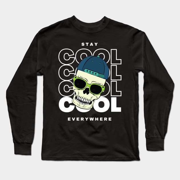 Stay Cool Everywhere Long Sleeve T-Shirt by SimSang